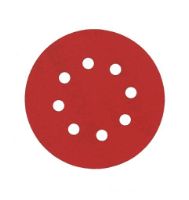 Finixa Schuurschijf Ø 125 mm - 8 gaten rood 100 vl