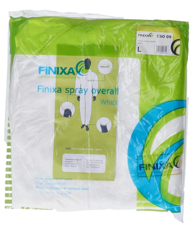 Finixa Wegwerp spuitoverall wit