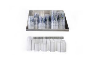 Finixa Dispenser voor mengbekers & deksels