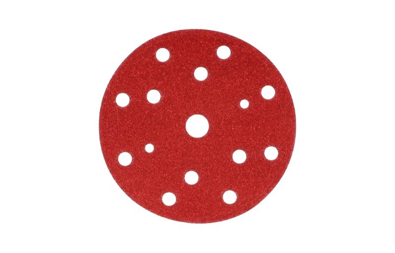 Finixa Schuurschijf Ø 150mm - 15 gaten rood P40 t/m P1000