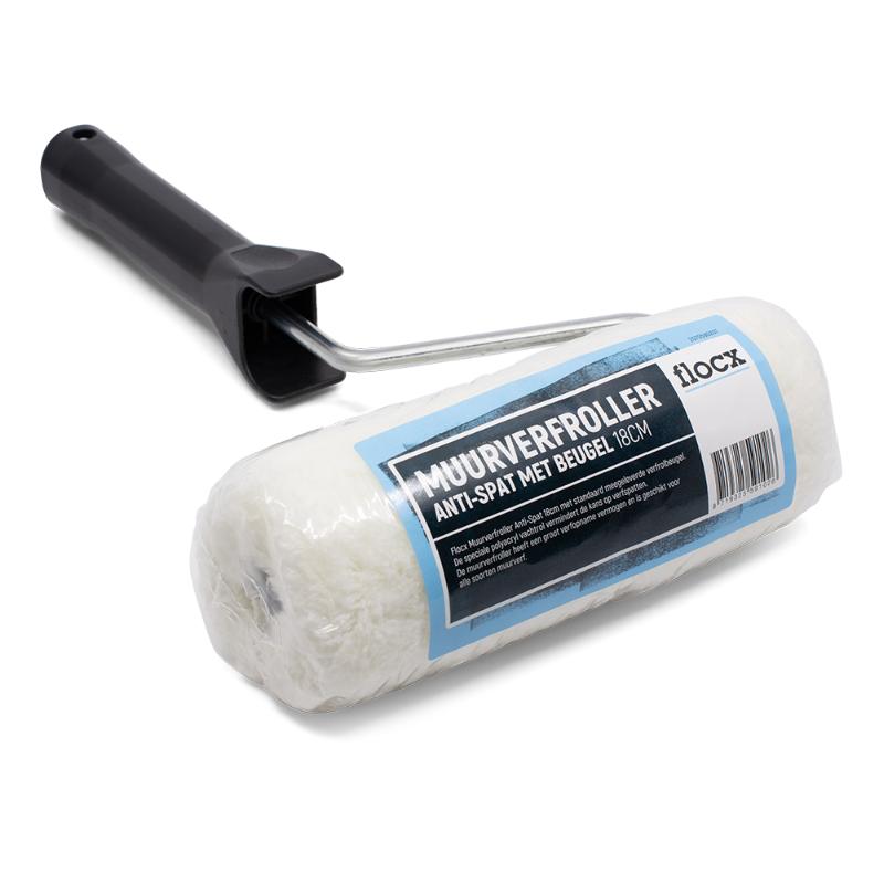 Flocx Muurverfroller Met Beugel Anti-Spat 18Cm en 25Cm