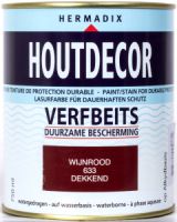 Hermadix Houtdecor Verfbeits 633 Wijnrood