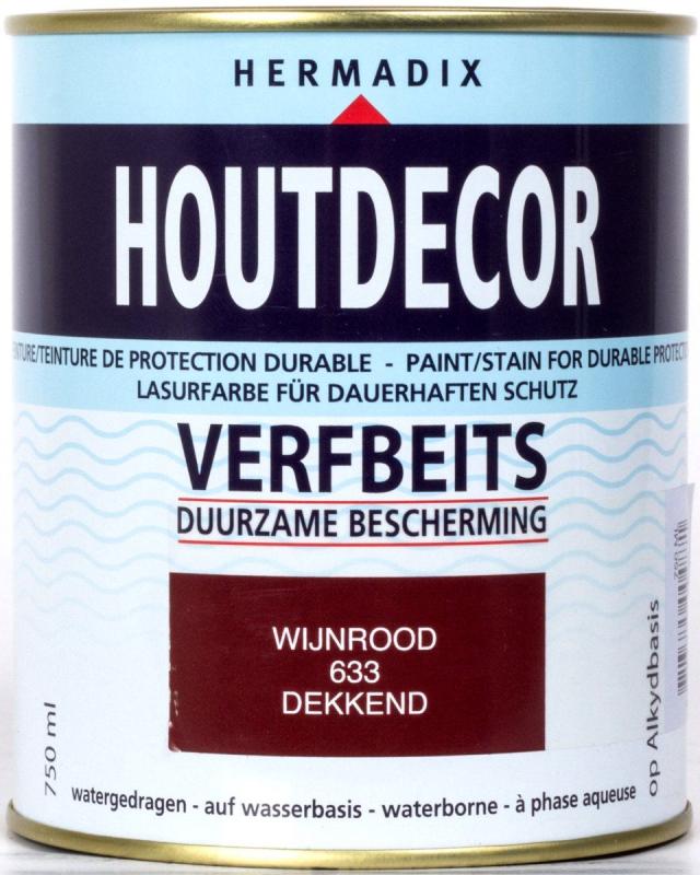 Hermadix Houtdecor Verfbeits 633 Wijnrood