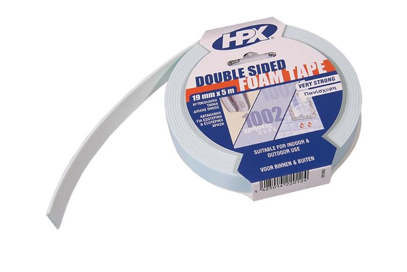 HPX Spiegel Bevestigingstape Wit 19mm x 5m