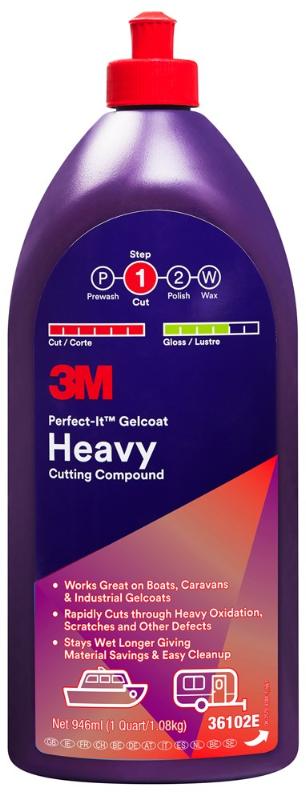 3M Perfect-it Gelcoat Heavy Cutting Compound 946ml
