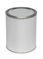 Hildering Verfblik rond inclusief deksel, inwendig blank