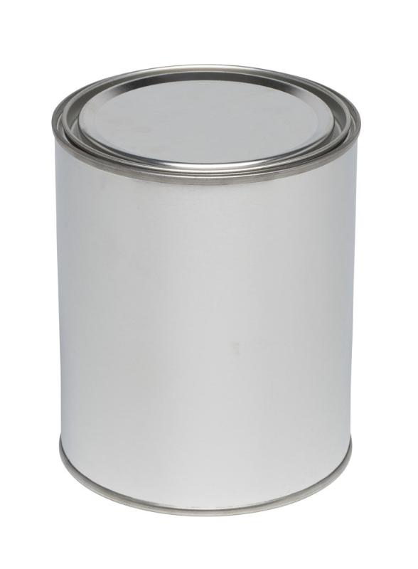 Hildering Verfblik rond inclusief deksel, inwendig blank