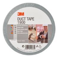 3M 1900 Economy Duct Tape 50mm x 50mtr Zilver
