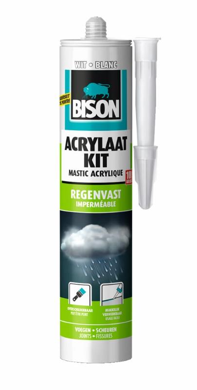 Bison Acrylaatkit Wit Regenvast