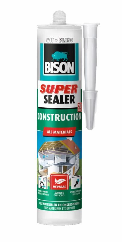 Bison Super Sealer Construction wit (eol)