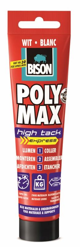 Bison Poly Max High Tack Express Wit