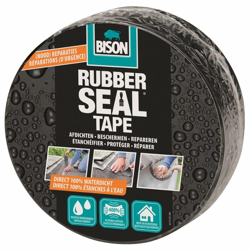 Bison Rubber Seal Tape 7.5cm Rol 5mtr
