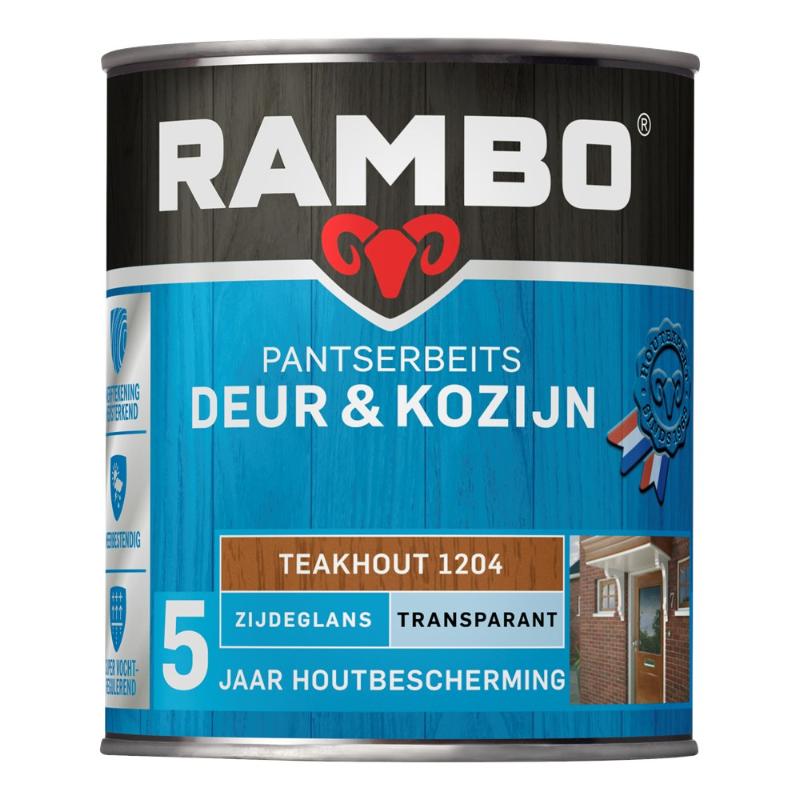 RAMBO Pantserbeits Deur & Kozijn Transparant Zijdeglans