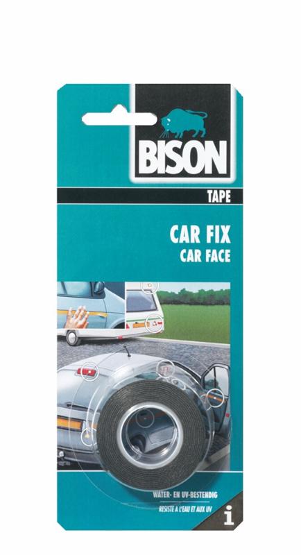 Bison Car Fix rol 1.5 m x 19 mm zwart kaart