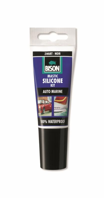 Bison Siliconenkit Auto Marine zwart (eol)