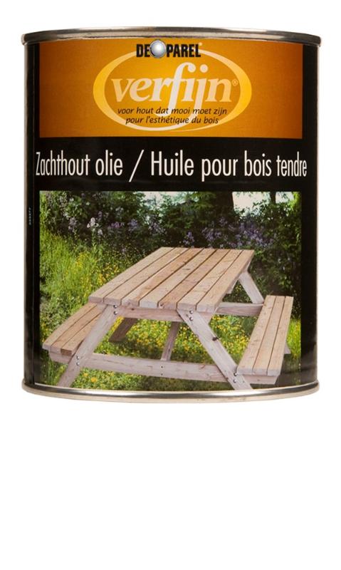 Verfijn Zachthout olie